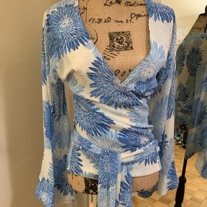 Banana Republic Wrap Blouse Top Sz M